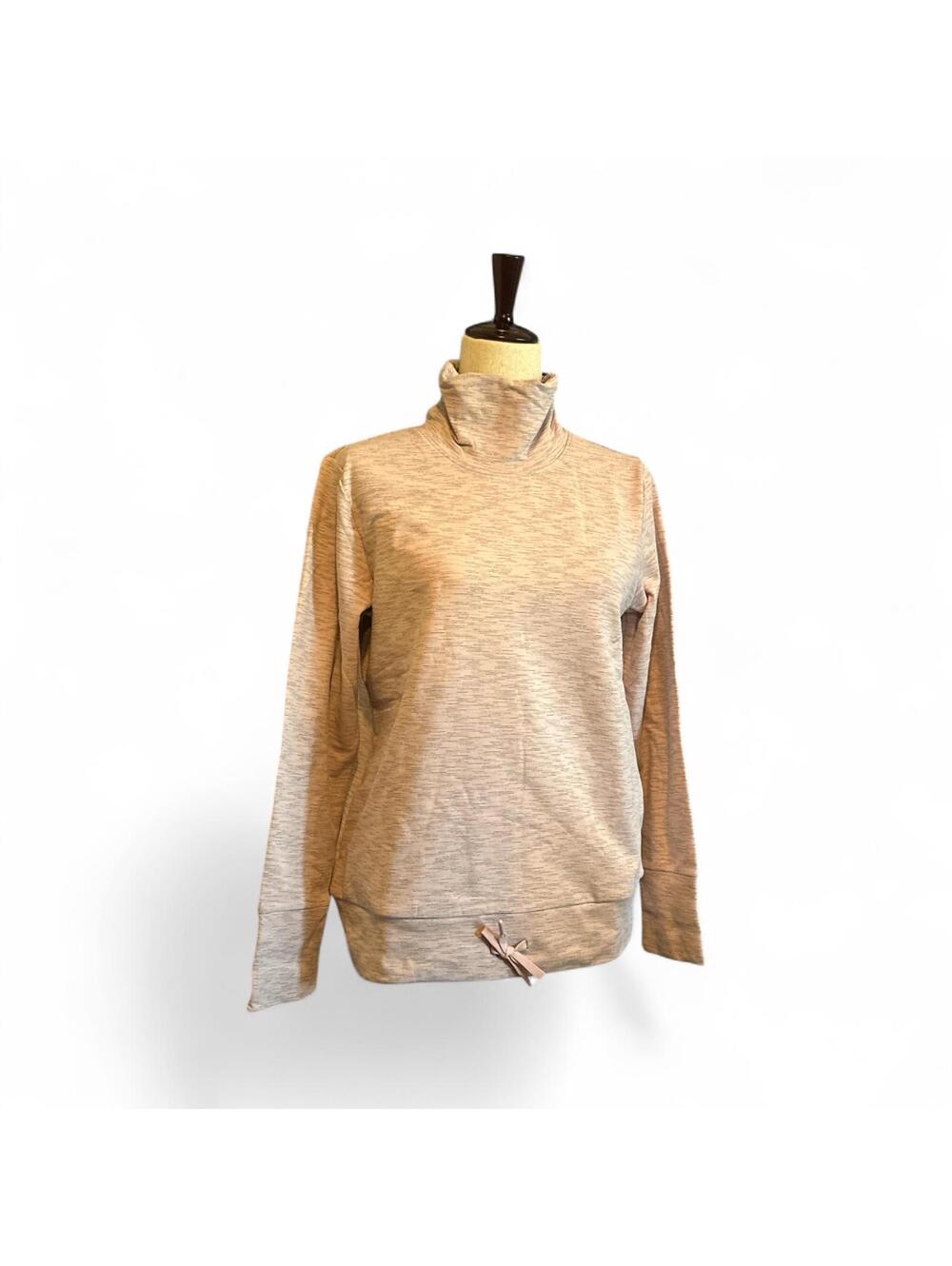 Mondetta Light Pink Pullover Sweatshirt Drawstring Hem Small